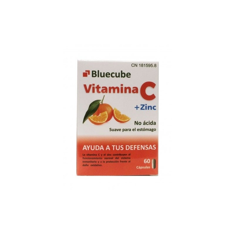 Bluecube Vitamina C + Zinc 60 Cápsulas