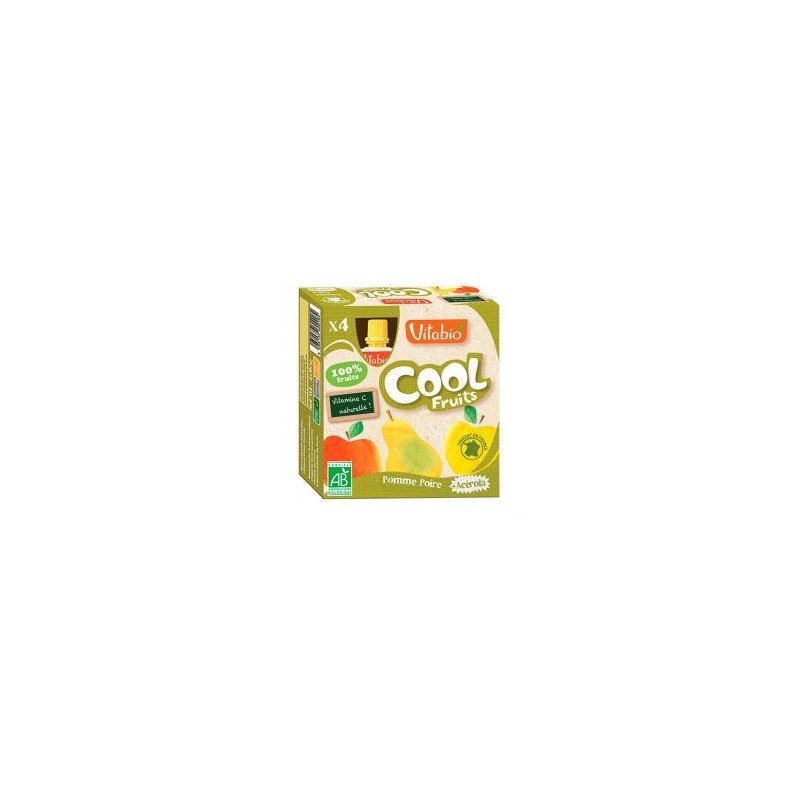 Vitabio Cool Fruits Manzana Pera 4X90G