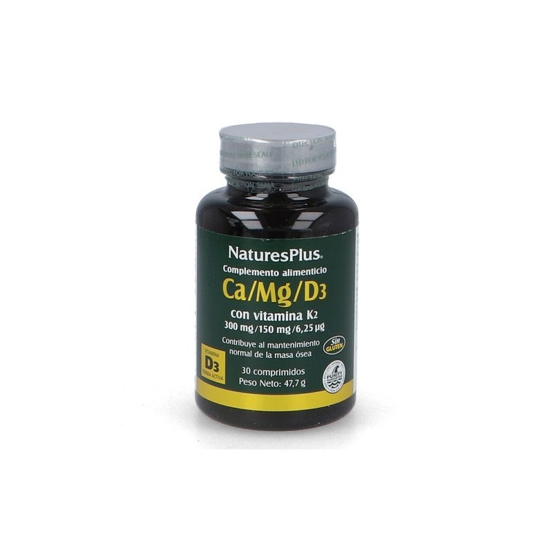 Nature´S Plus Calcio Magnesio D3 Con Vitamina K2 30Comp