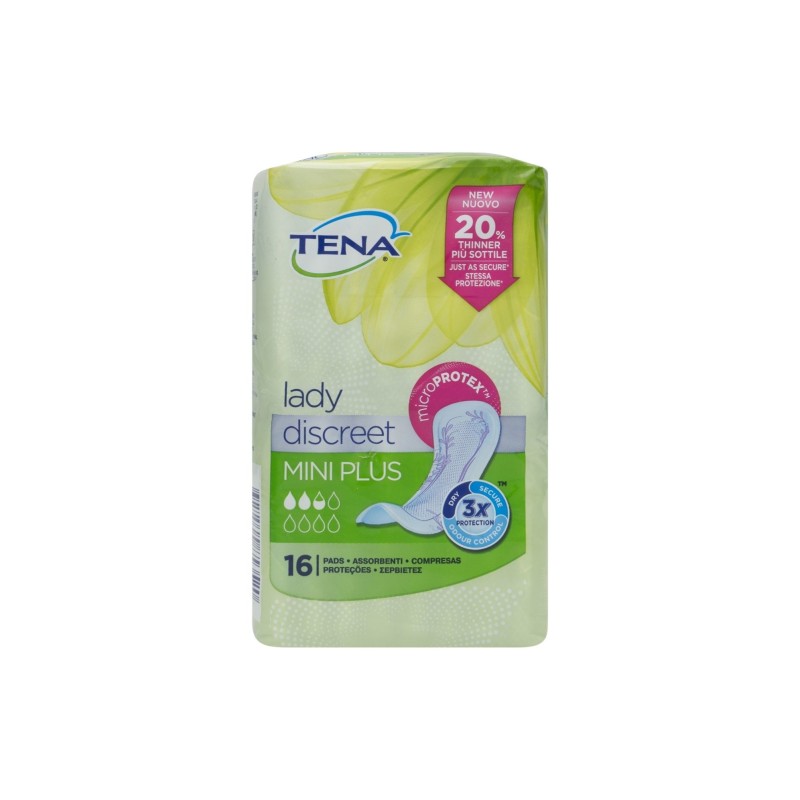 Tena Lady Discreet Mini Plus 16Uds