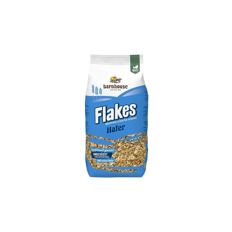 Barnhouse Flakes Copo Avena Crujiente Bio Sin Azúcar Vegano 275G