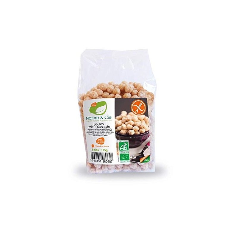 Nature &Cie Bolitas De Trigo Sarraceno Con Miel Sin Gluten Bio 175G