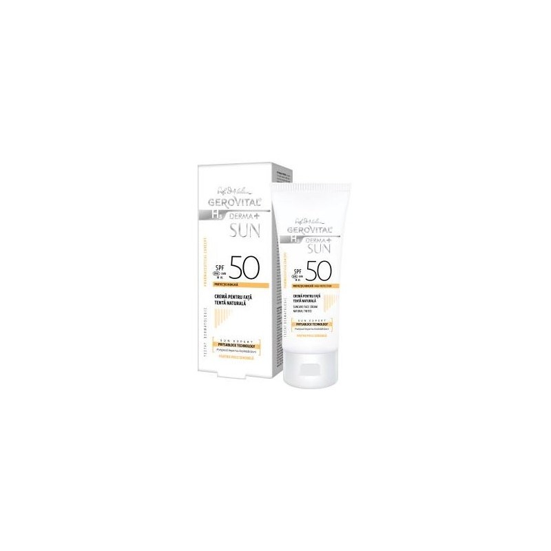 Gerovital Crema Solar Spf50 Tono Natural 50Ml