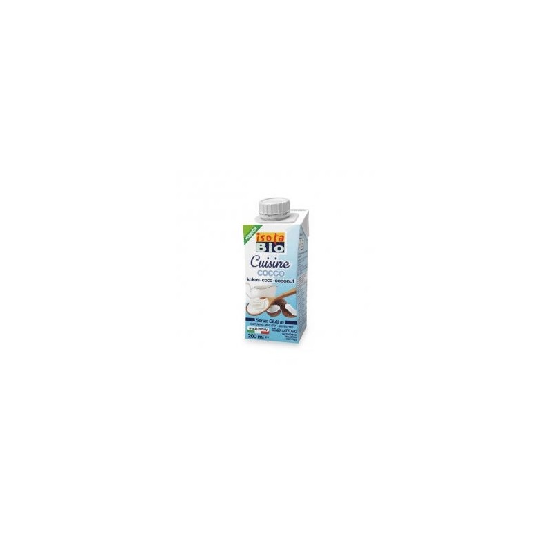 Isola Bio Crema Leche Coco Para Cocinar Bio 200Ml