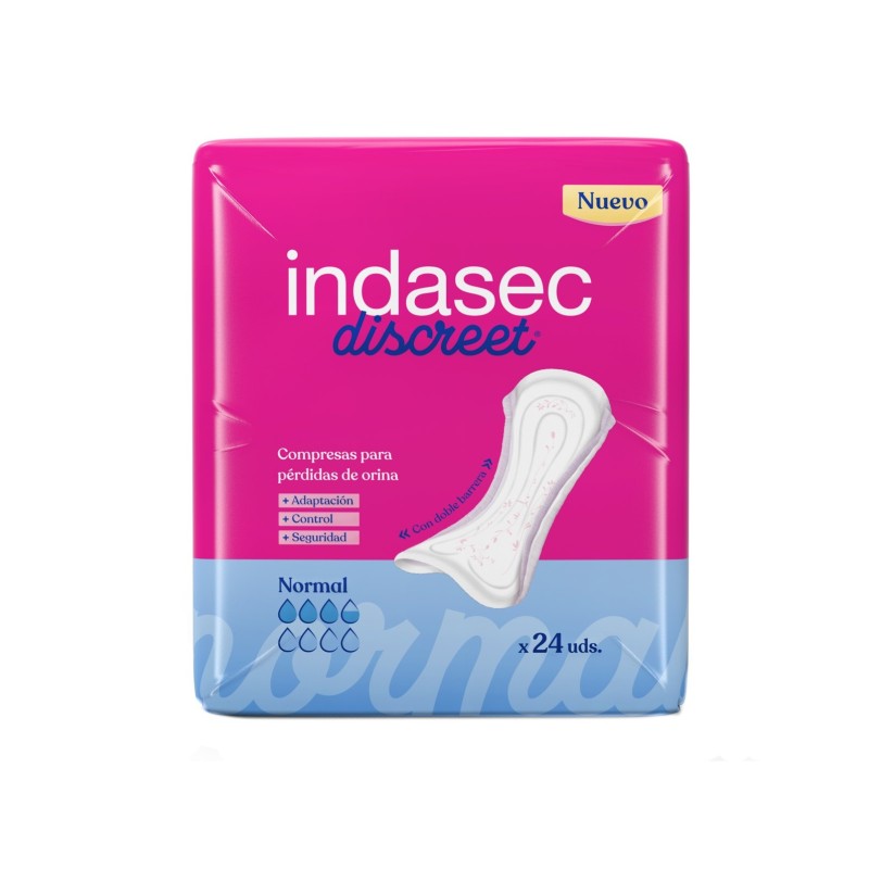 Indasec Discreet Normal 24 Unidades