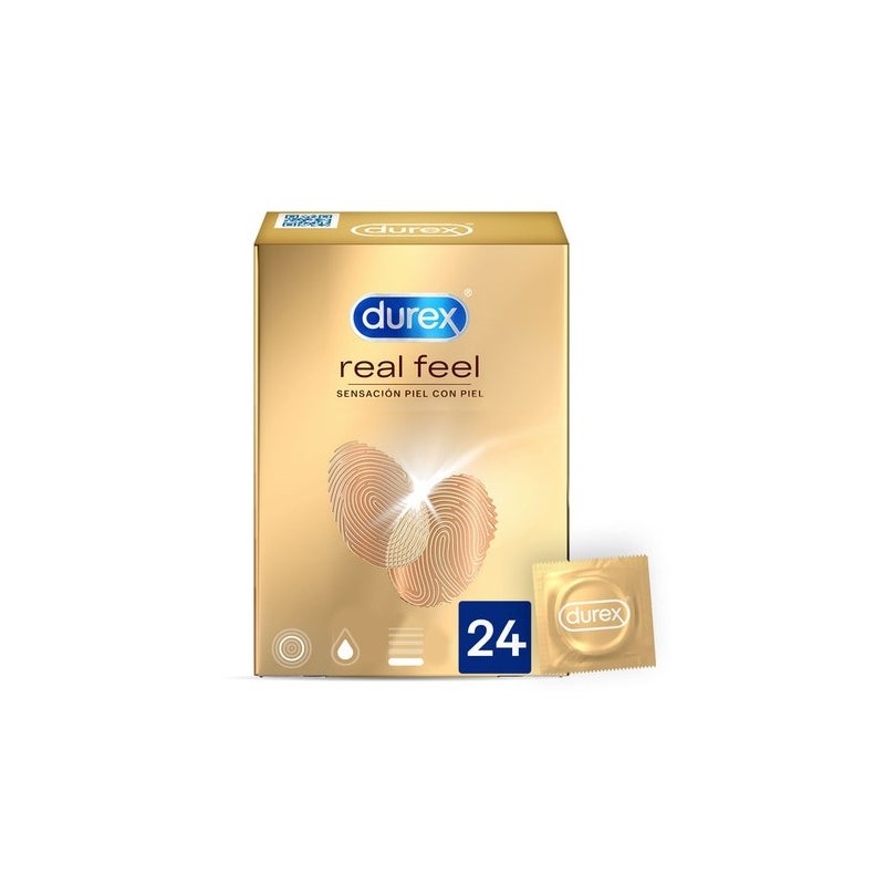 Durex Preservativo Sensitivo Real Feel Sin Latex 24Uds