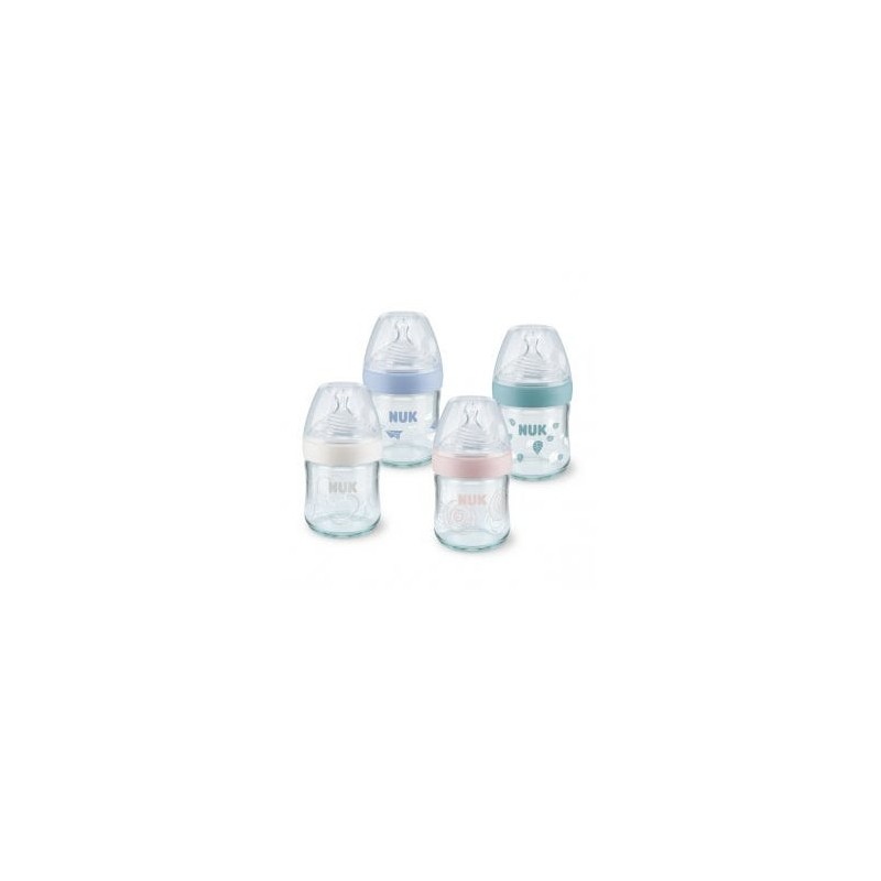 Nuk Biberon Cristal Nature Sense S 0-6M 120Ml (Blanco)