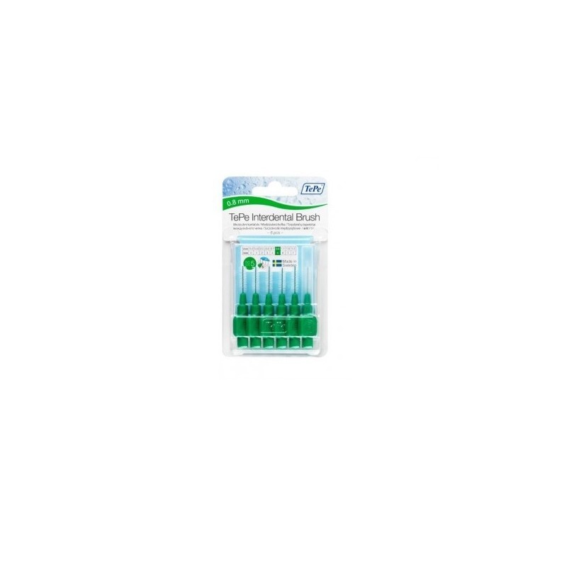 Tepe Interdental 0,8 Mm Verde 6 Uds