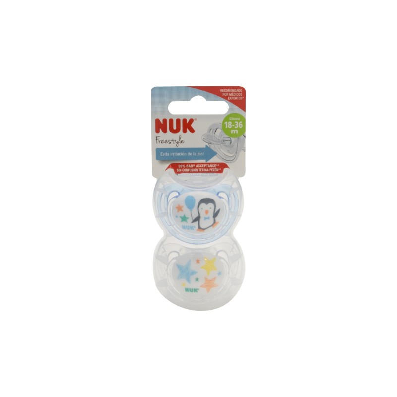 Nuk Chupete Freestyle Silicona T.3 2U