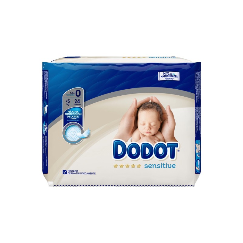 Dodot Sensitive T-0 De 1.5-2.5 Kg 24Uds